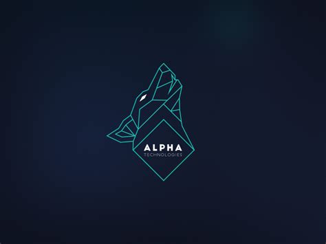 alpha logo logo illustration design alpha wolf typo logo design
