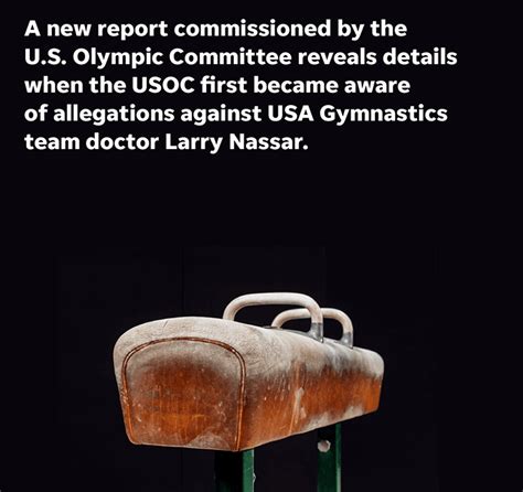 Larry Nassar Sex Abuse Case Usoc Hammered In New Report