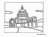 Government Coloring Buildings Building Pages Capital Colormegood sketch template
