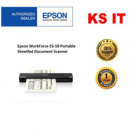 Epson Workforce Es 50 Portable Sheetfed Document Scanner