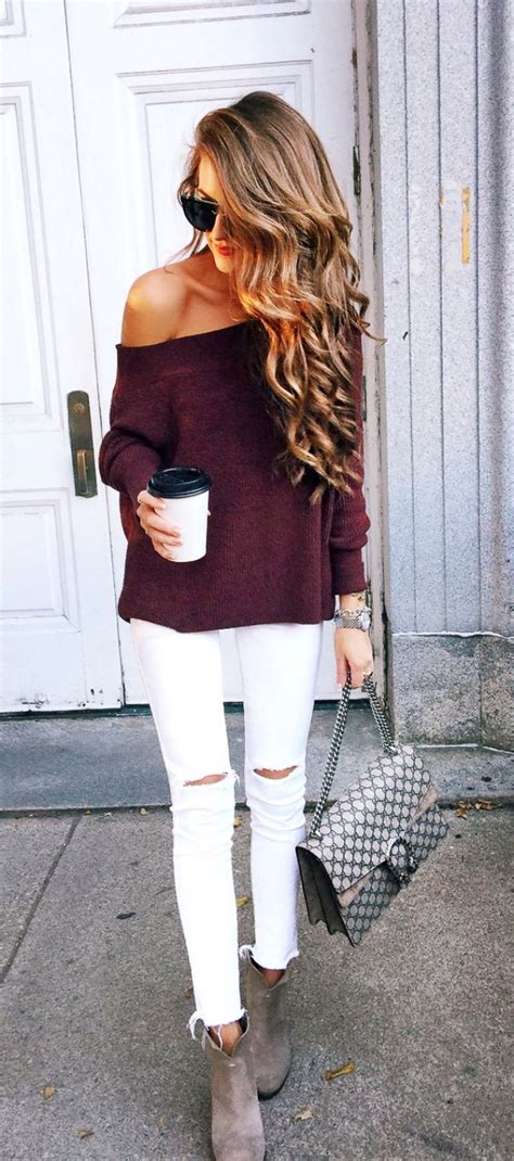 sexy off shoulder winter outfits to bend the trend