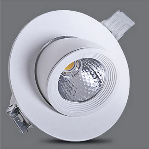 12w 15w dimmable cob led downlight 360 degree rotation recessed led