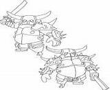 Clash Clans Coloring Pages Pekka Printable Info sketch template