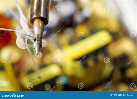 soldering stock photo image  cable electric professional