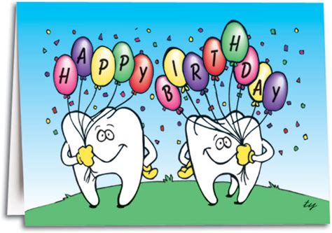 birthday teeth folding card smartpractice dental