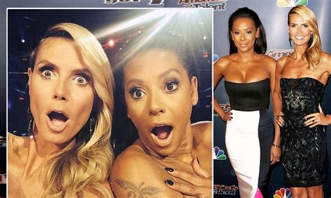 heidi klum and mel b in naked selfie after america s got