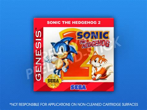 sega genesis sonic  hedgehog  label retro game cases