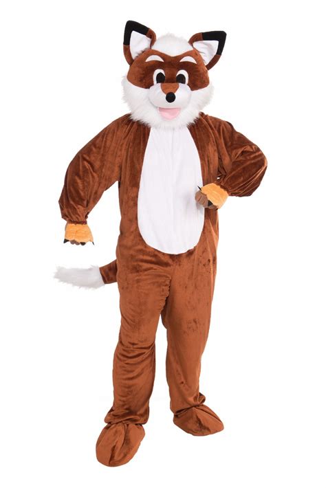 plush furry fox mascot suit costume adult standard size
