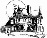 Haunted House Coloring Houses Halloween Pages Drawing Cartoon Kids Mansion Color Clipart Popular Print Getdrawings Bing Coloringhome Choose Board Advanced sketch template