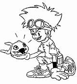 Coloring Pages Digimon Printable Popular Coloringpagesfun sketch template