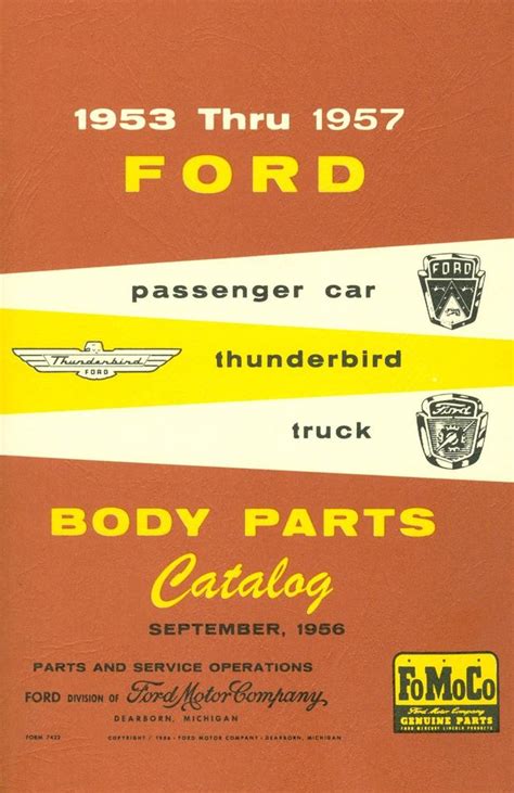 ford car thunderbird truck body parts