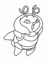 Pokemon Coloring Pages Advanced Type Bug Fly Volbeat Animated Popular Do sketch template