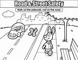 Coloring Safety Road Street Sidewalk Colouring Pages Vs Resolution High Medium sketch template
