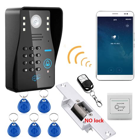 wireless wifi rfid password video door phone intercom system doorbell access control system