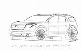 Ford Explorer Coloring Template sketch template