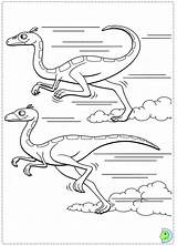 Dinokids Coloring Train Close sketch template