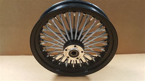 ultima chrome fat spoke rear wheel  harley softail fxst