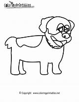 Coloring Dog Pages Printable Thank Please sketch template