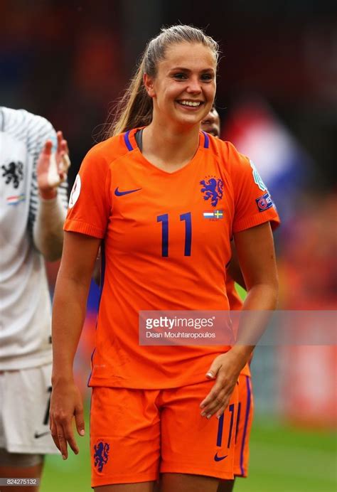 Lieke Martens Of The Netherlands Celebrates Victory During The Uefa