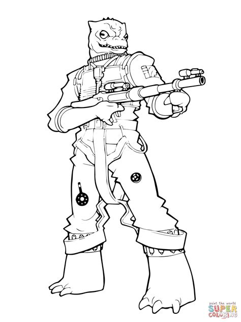 bossk coloring page  printable coloring pages