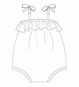 Romper Pattern Baby Girl Playsuit Sewing Pdf Summer Toddler Zapisano Etsy sketch template