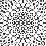 Coloring Pages Mandala Circle Dot Printable Drawing Puzzle sketch template