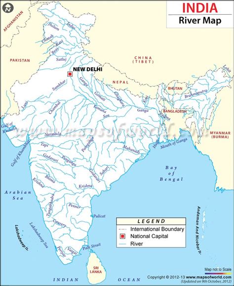 rivers  india india map indian river map map outline