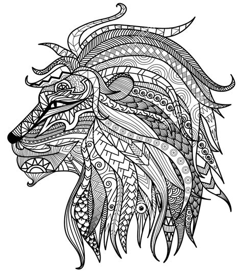 printable lion head coloring pages click  find  coloring sheets
