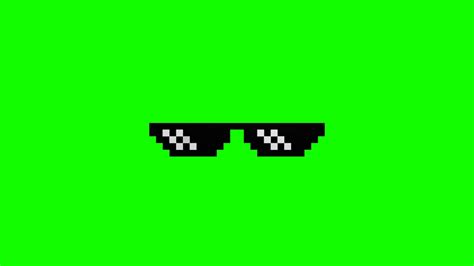 Animated Thug Glasses Green Screen Youtube