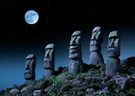 easter island heads  smiling  photograph  don farrall fine art america