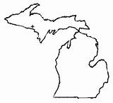 Michigan Outline Drawing Mi Clipart Cliparts Clipartbest Clip Gif sketch template