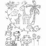 Coloring Zoo Pages Animals Kids Printable Color Animal Print Baby Colouring Preschool Preschoolers Zookeeper Para Cartoon Children Sheets Colorear Map sketch template