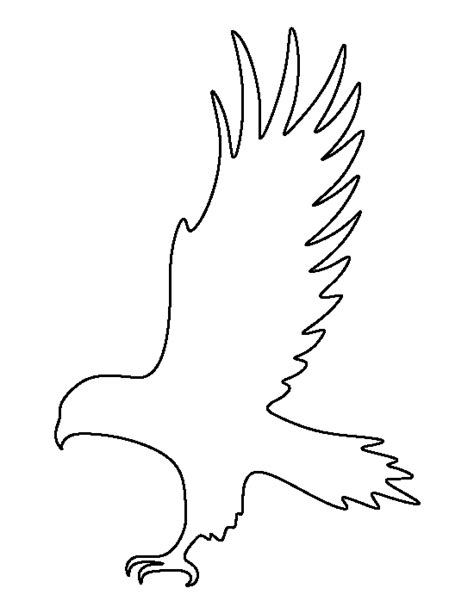 printable hawk template
