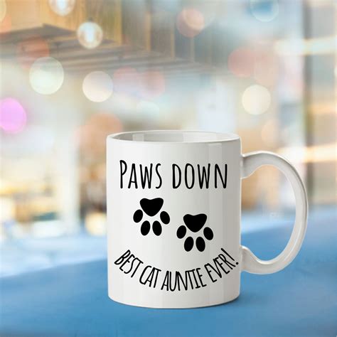 paws down best cat auntie ever mug funny cat auntie ever