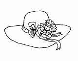 Sombrero Chapeau Colorear Cappello Sombreros Disegno Hats Bonnet Tekenen Hoed Stampare sketch template