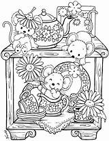 Colouring Colorear Souris Digi Ausmalen Teacup Erwachsene Laminas Pagine Ostern Enfants Escultura Blanda Kaffeetrinken Imprimable Ce1 Magique Sellos Visiter Animalitos sketch template