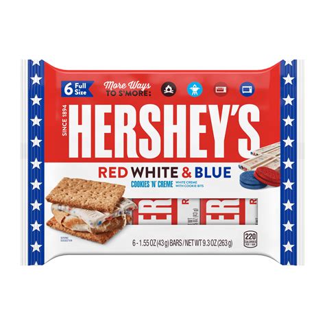 hersheys red white blue cookies  creme white creme