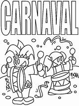 Carnaval Kleurplaten sketch template