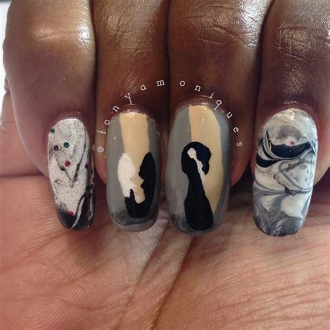 black swan nail art  tonya simmons nailpolis museum  nail art