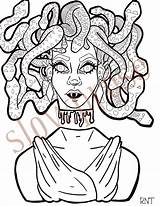 Medusa sketch template