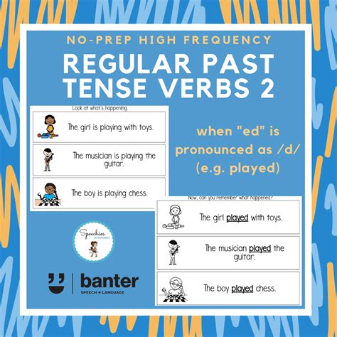 verbs regular past tense verbs 2 when ed is pronounced