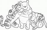 Pooh Winnie Coloring Pages Bear Colouring Drawing Characters Color Classic Winter Library Clipart Mental Disorders Popular Coloringhome Comments sketch template