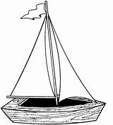 Coloring Boat Sailboat Sail Automobile Sheets sketch template