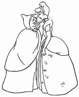 Cinderella Godmother Papan sketch template