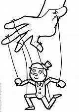 Titiritero Marionetki Puppenspieler Mistrzowie Pokoloruj Teraz Kolorowanki Dibujosparacolorear24 sketch template