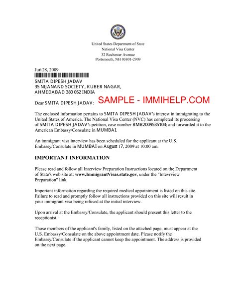 sample letter  visa application  embassy request