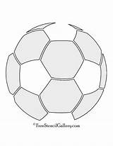 Soccer Ball Stencil Freestencilgallery sketch template