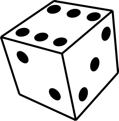 dice coloring page coloring home