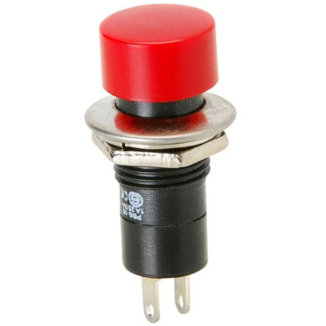 momentary  classic large push button switch red