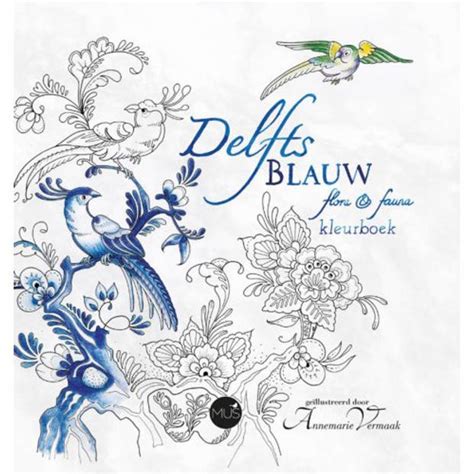 delfts blauw flora fauna kleurboek blokker